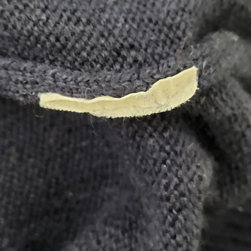 Vintage 90s MOD LL-Bean Sweater Womens Large 21x24 Black USA
